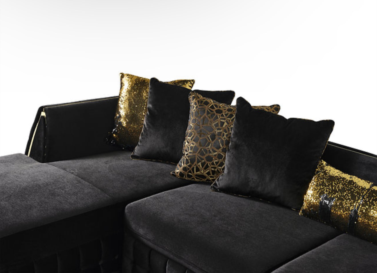 Sicilya Sectional (Black) (NE)