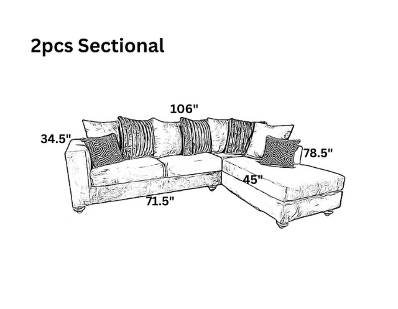 Graphite Sectional (Black) (NE)