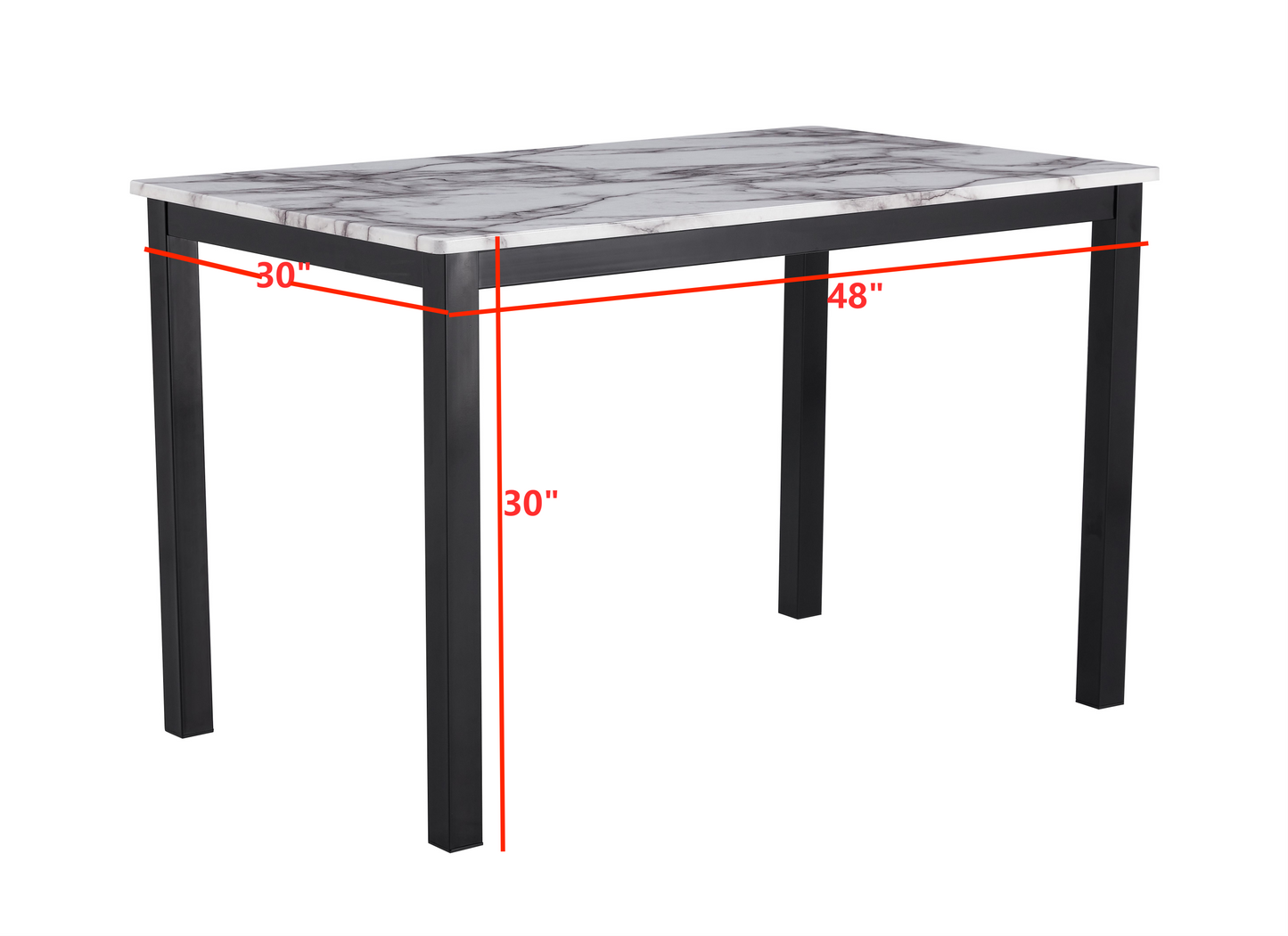 AIDEN 5-PK DINETTE WHITE (CM)