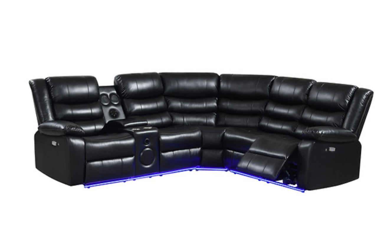 Sonic Sectional (Black) (NE)