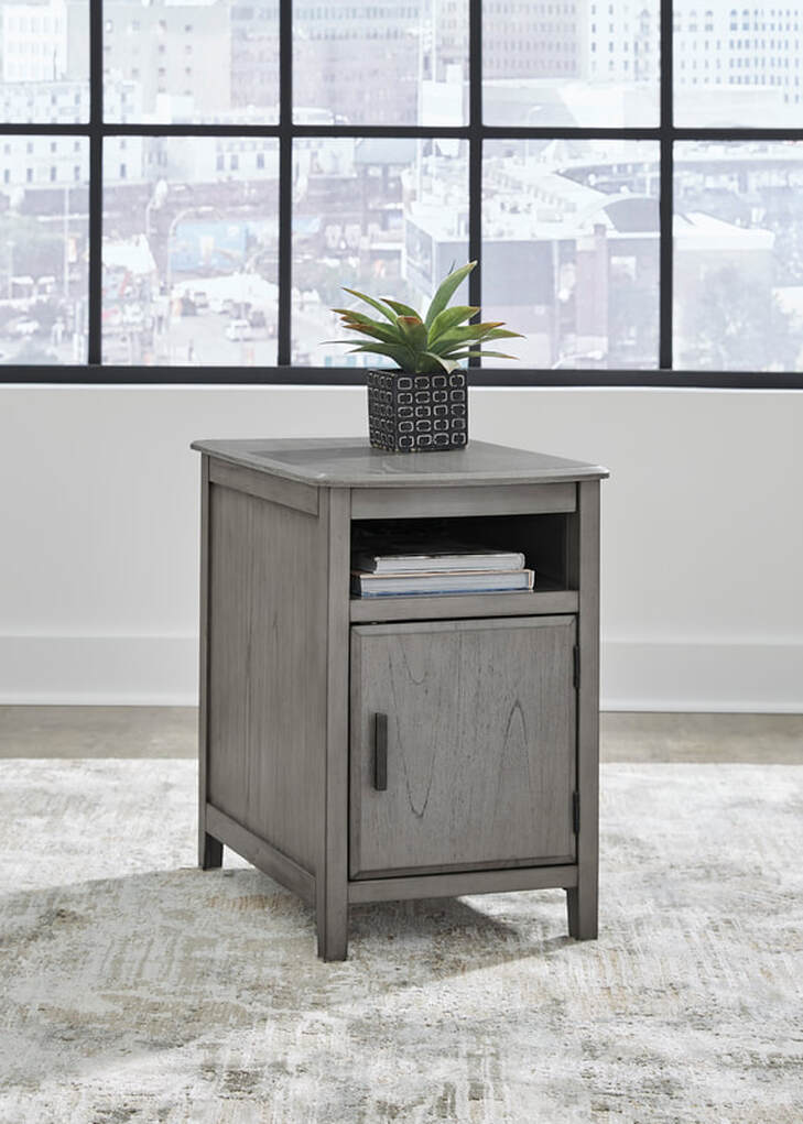 T310-417 Side End Table (USB Ports/Power Outlet) (HH)