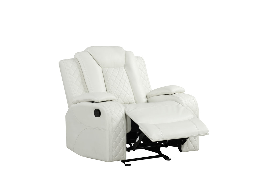 Luz White - 3PC Reclining Set (HH)