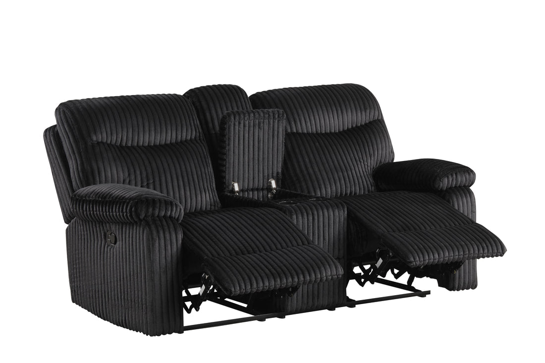 BRAVO - Black 3pc Reclining Set (HH)