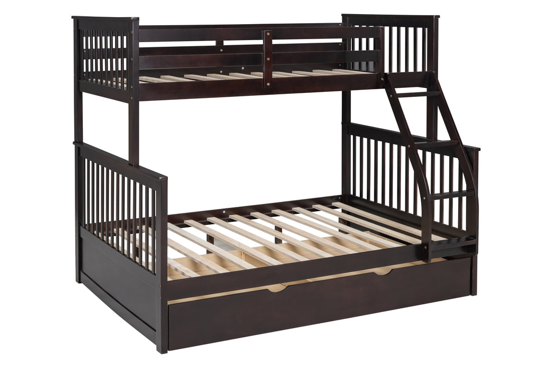 BB20 Twin/Full Bunk Bed w/Twin Trundle Espresso (HH)