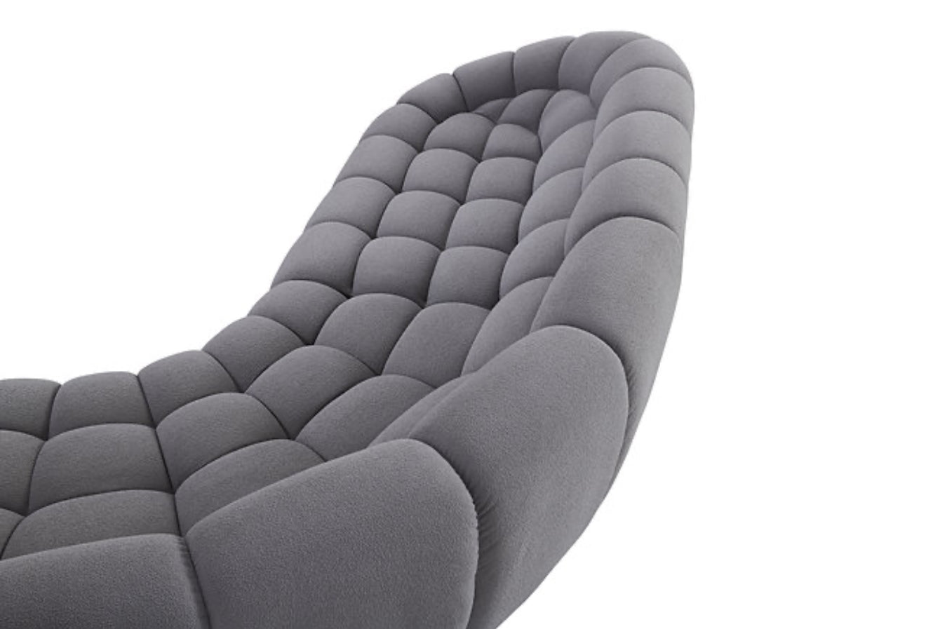 Bubbles Sectional (Grey) (NE)