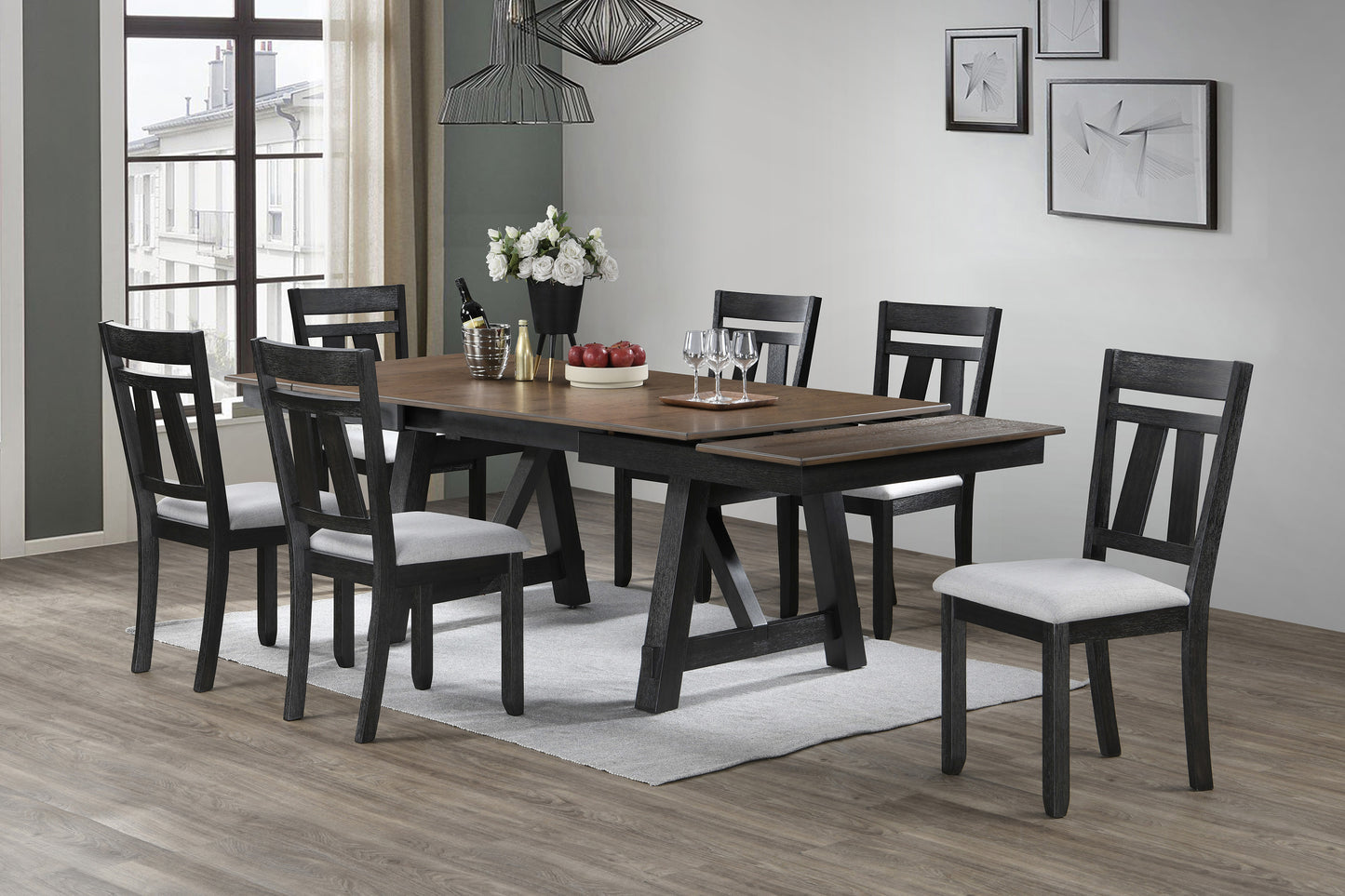 MARIBELLE WHEAT CHARCOAL DINING (CM)