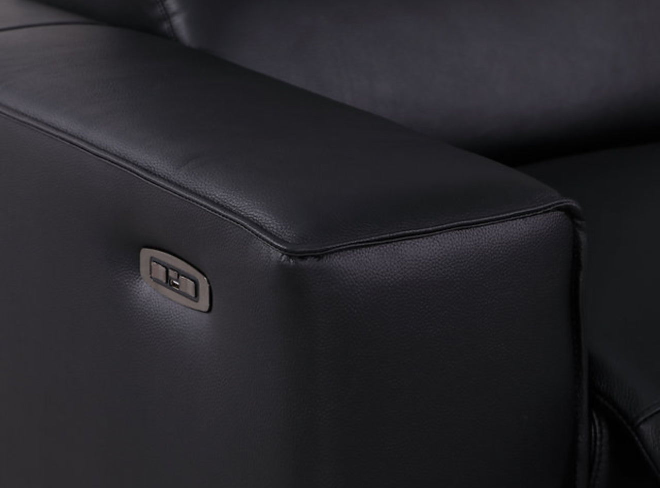 6Pcs Picasso Reclining Sectional (Black 2 Power) (NE)