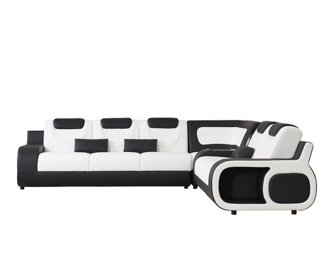 TRON SECTIONAL (Black/White) (NE)