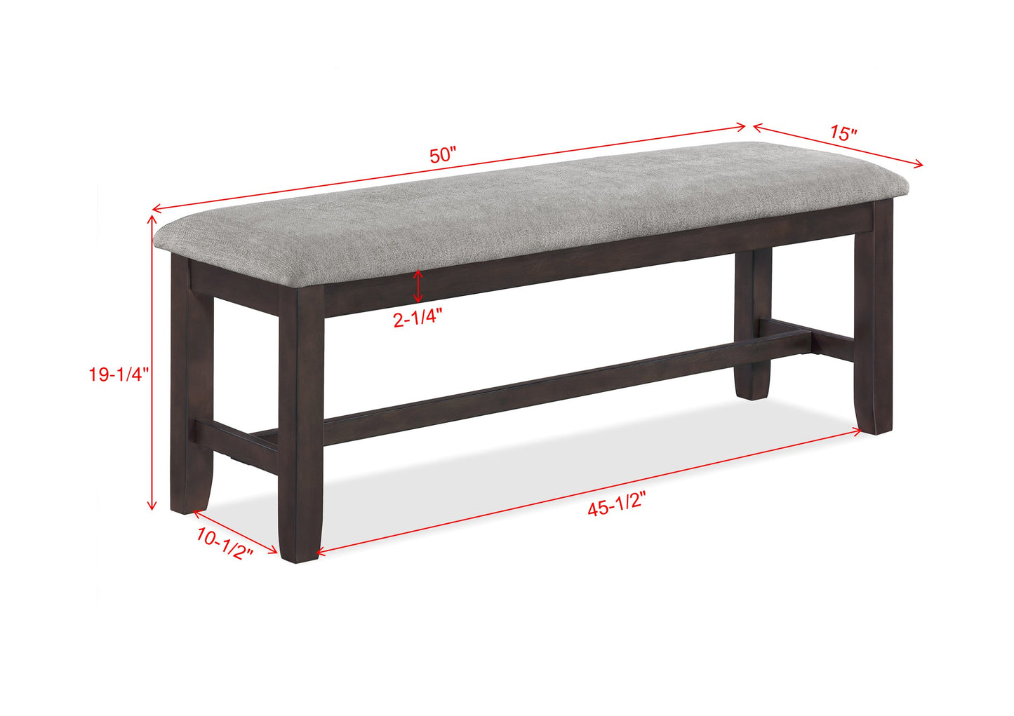 BRANSON COUNTER HEIGHT LIGHT BROWN (CM)