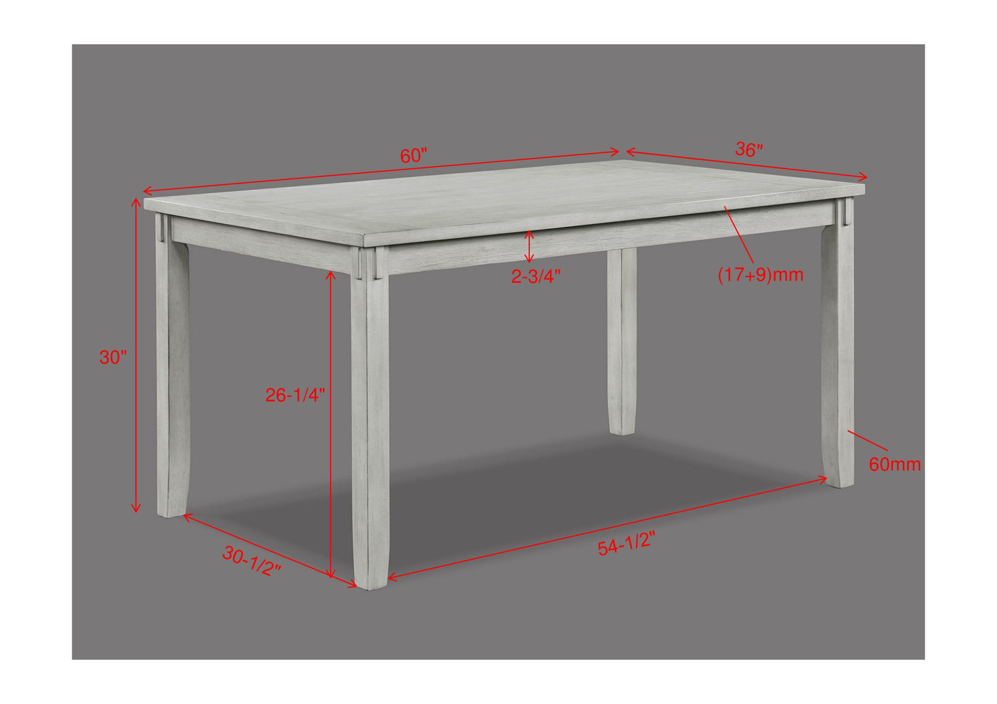 CLARA DRIFTWOOD DINING (CM)
