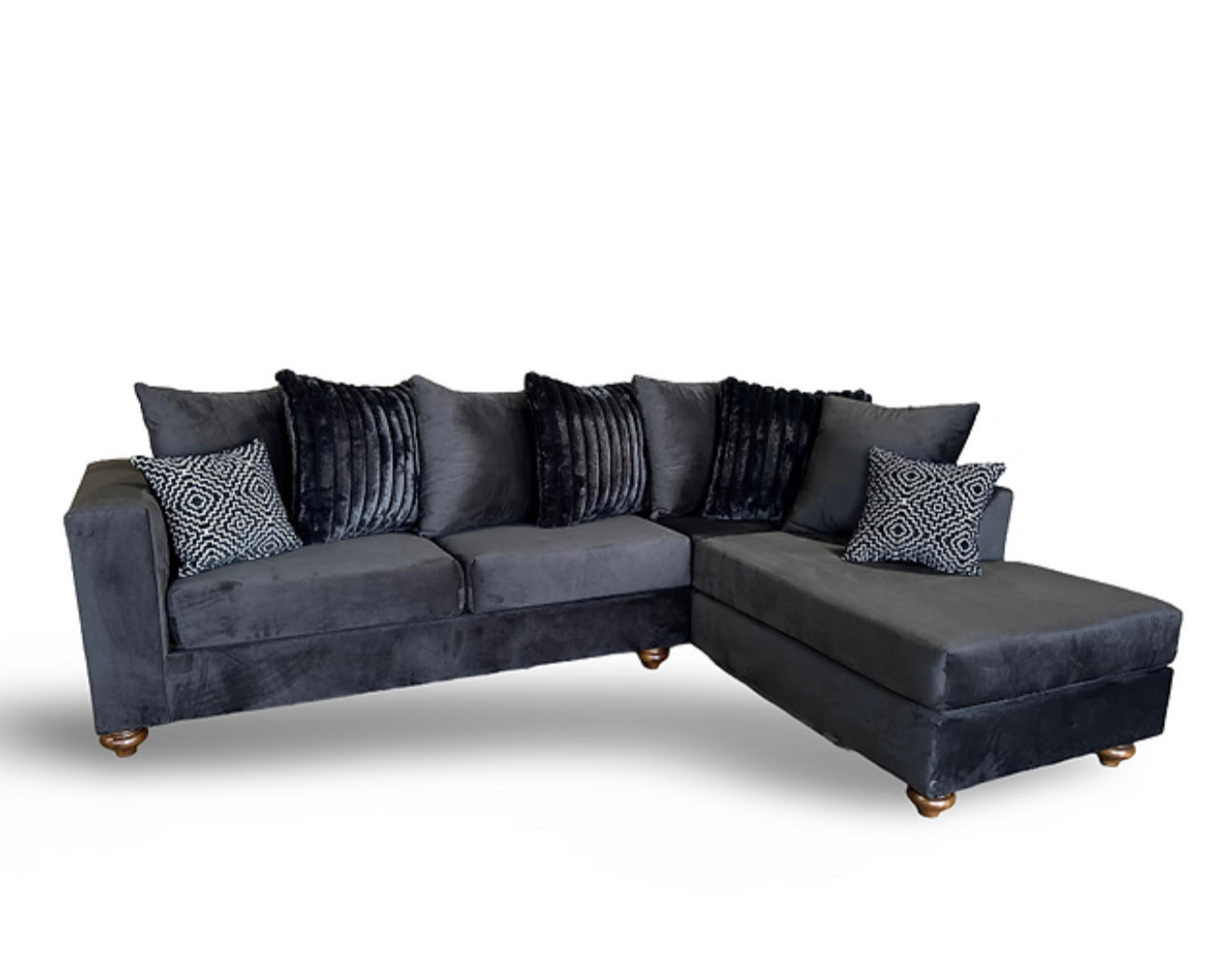 Rivera Sectional (Black) (NE)