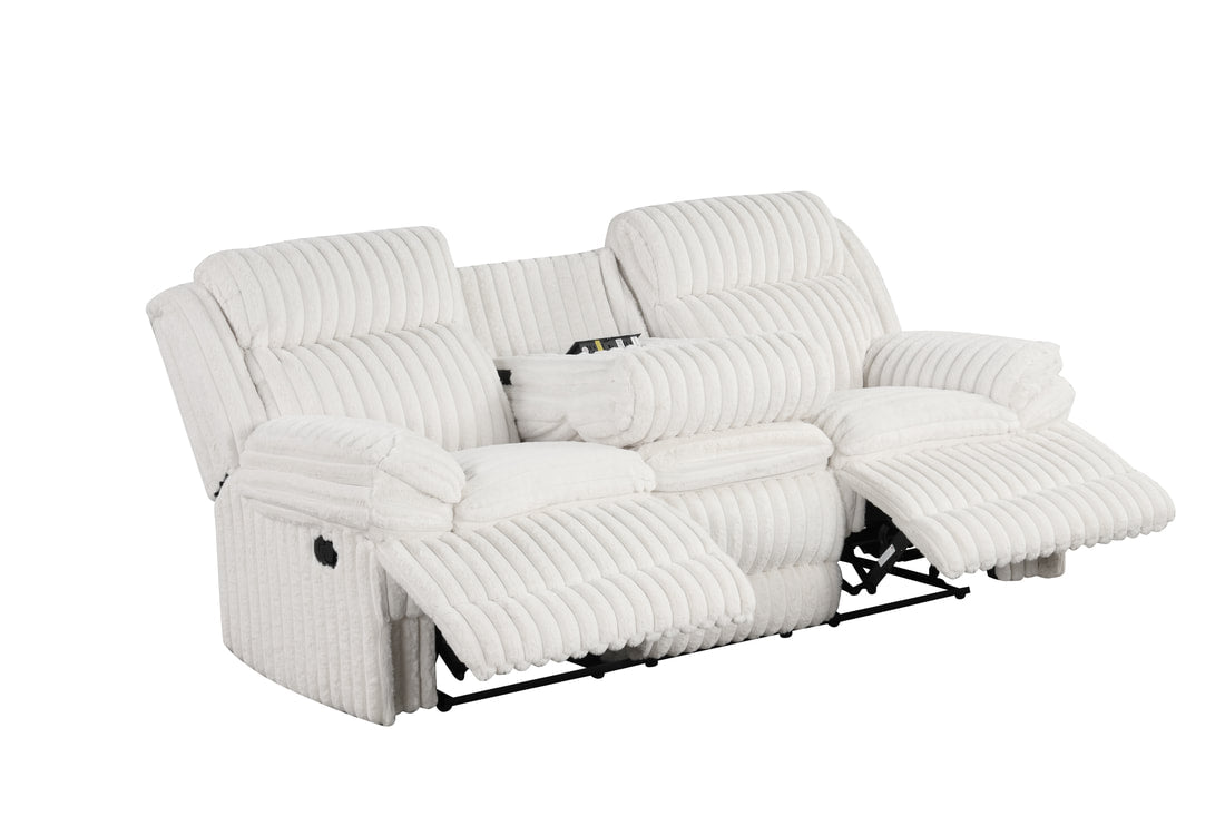 Heaven - White 3pc Reclining Set (HH)