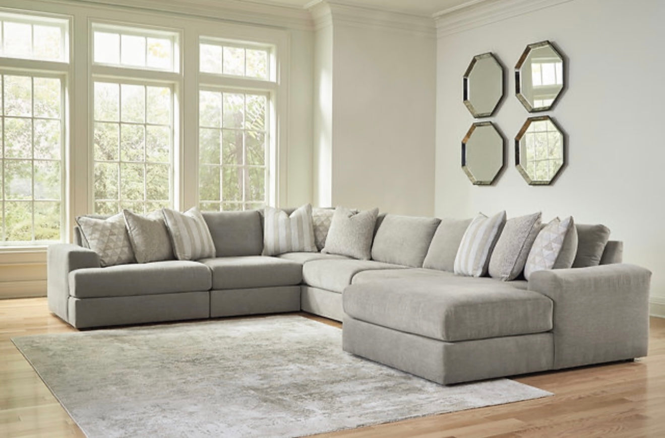 Ashley Avaliyah 6PC Sectional (Ash) (NE)