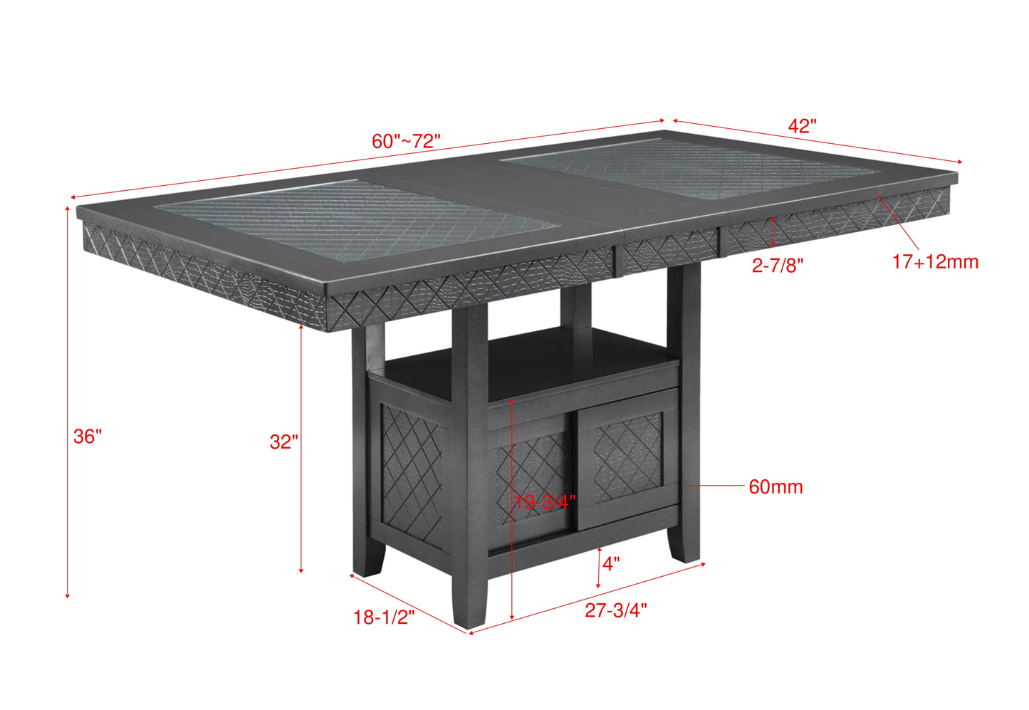 BANKSTON COUNTER HEIGHT DINING (CM)