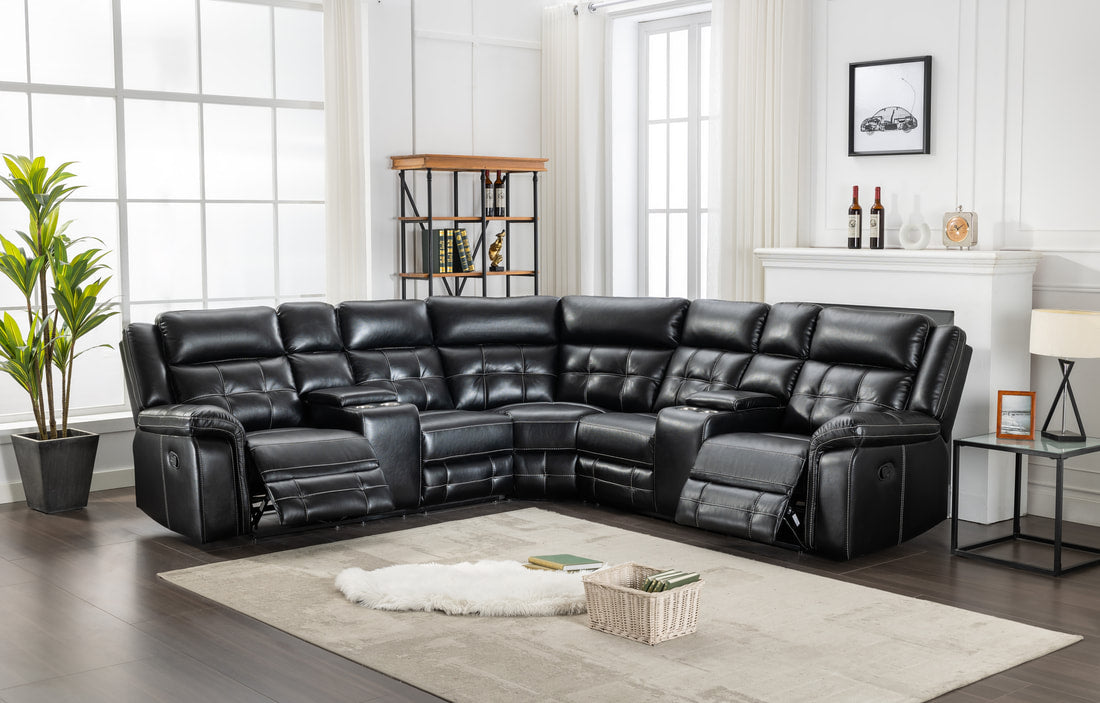 Jacob Black Reclining Sectional (HH)