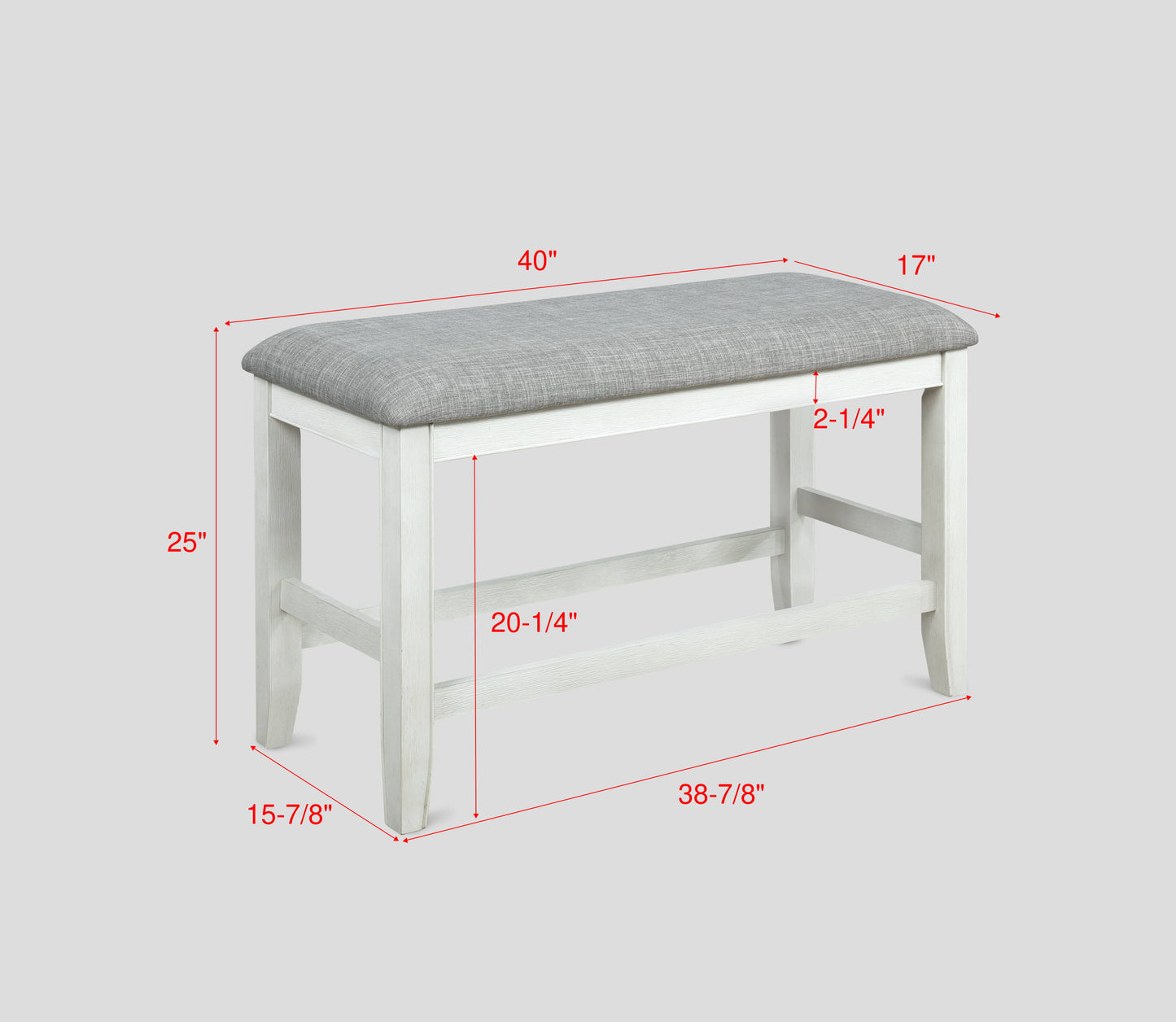 FULTON COUNTER HEIGHT CHALK GREY DINING (CM)