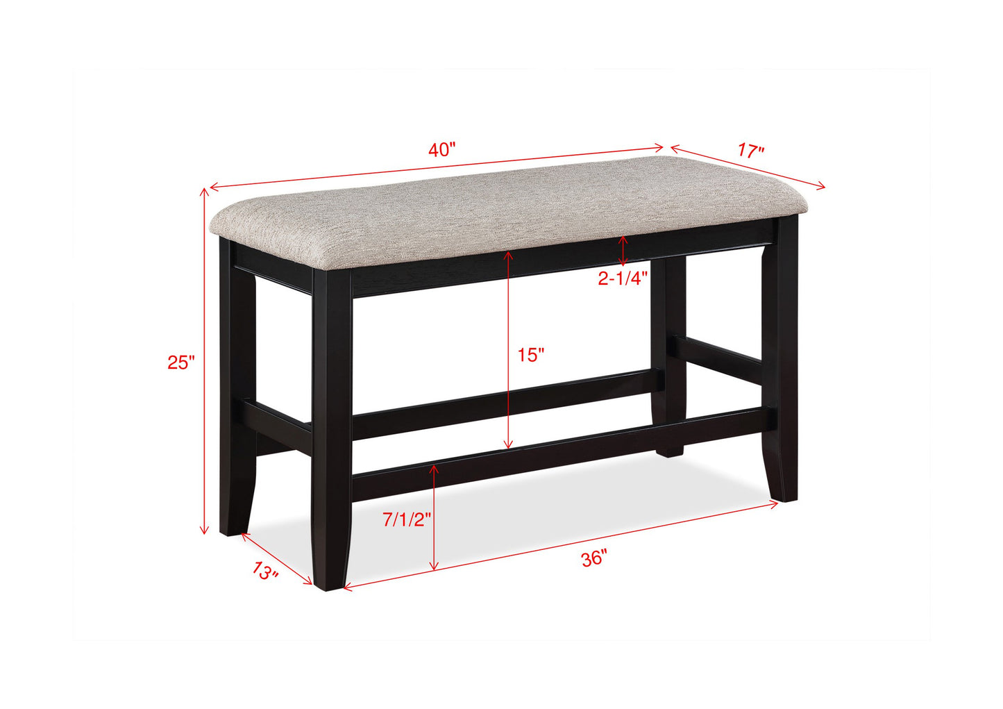 FULTON COUNTER HEIGHT LIGHT GREY (CM)