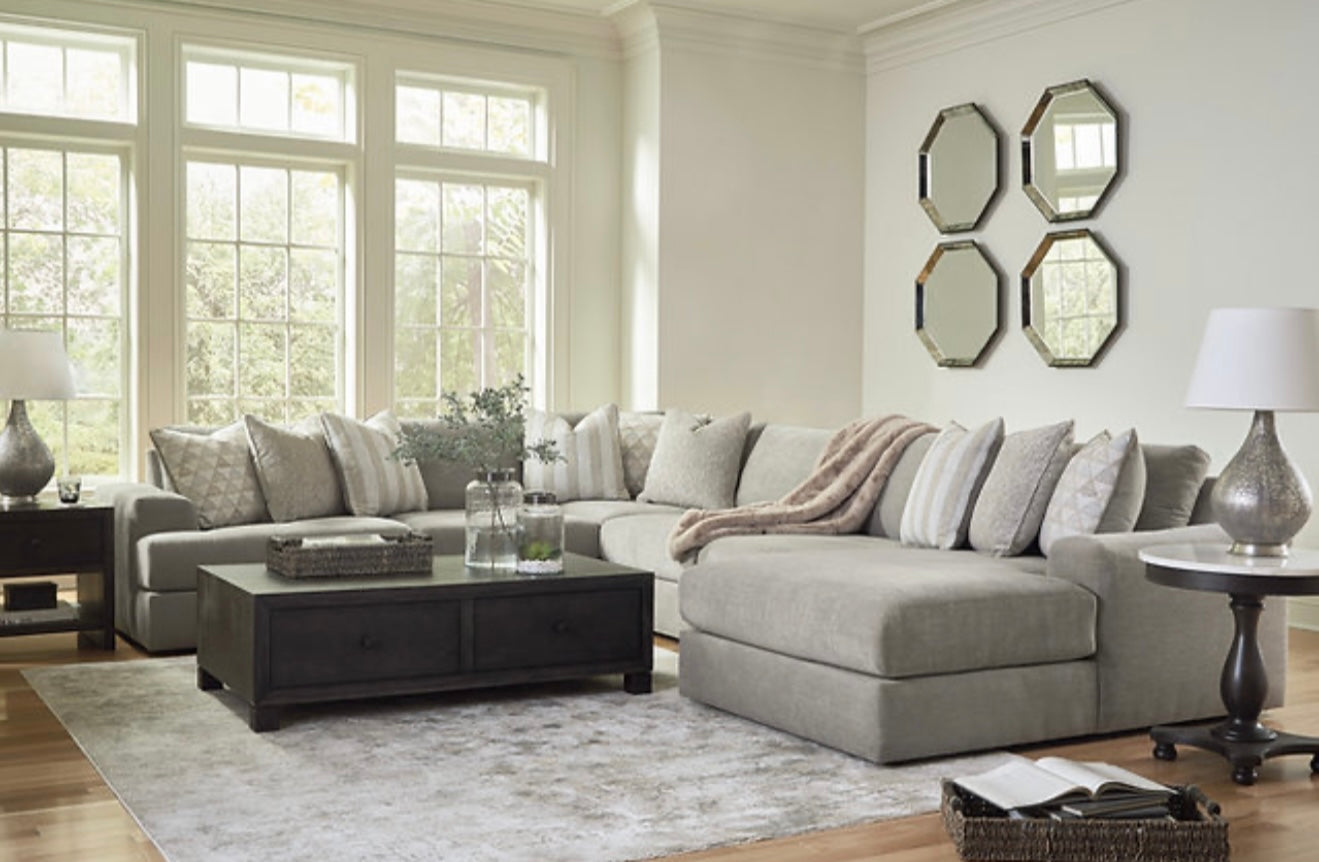 Ashley Avaliyah 6PC Sectional (Ash) (NE)