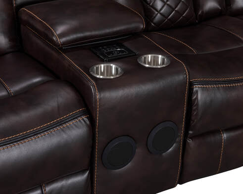 Alexa2023 Brown Reclining Sectional (HH)