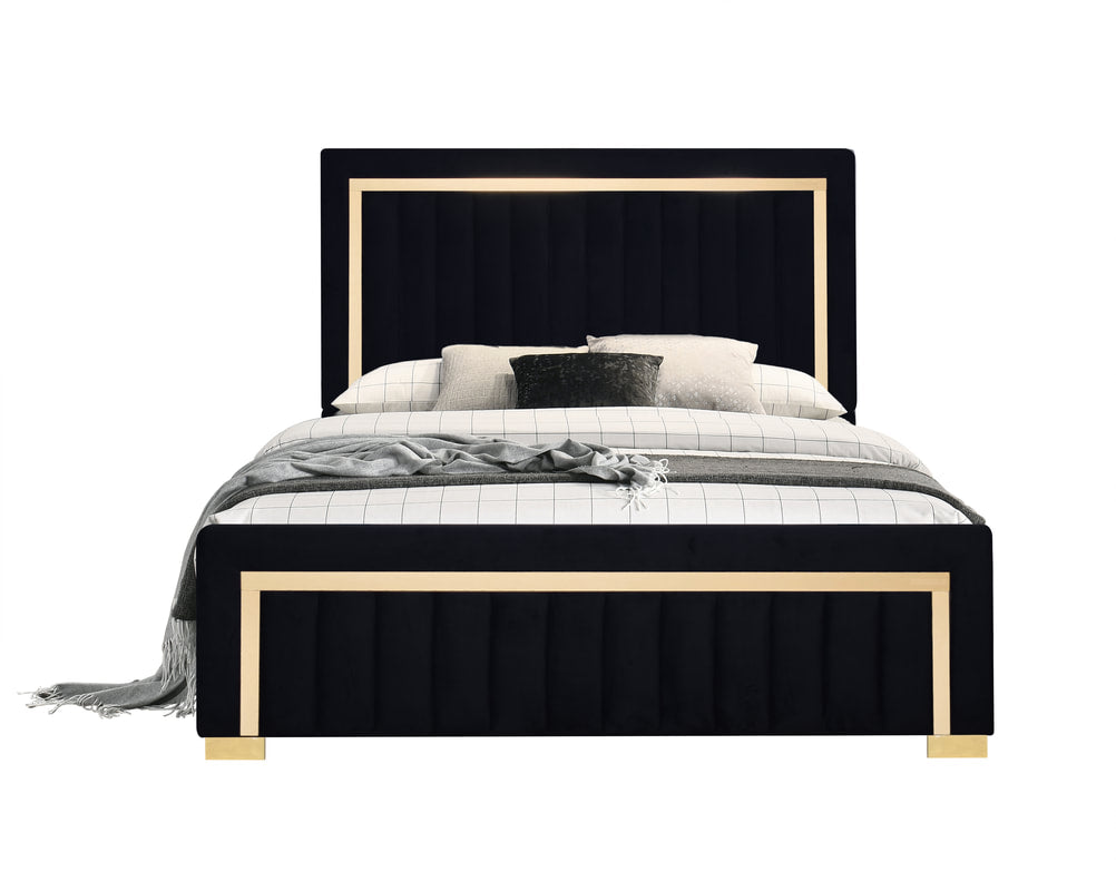 Black & Gold Bed (HH)