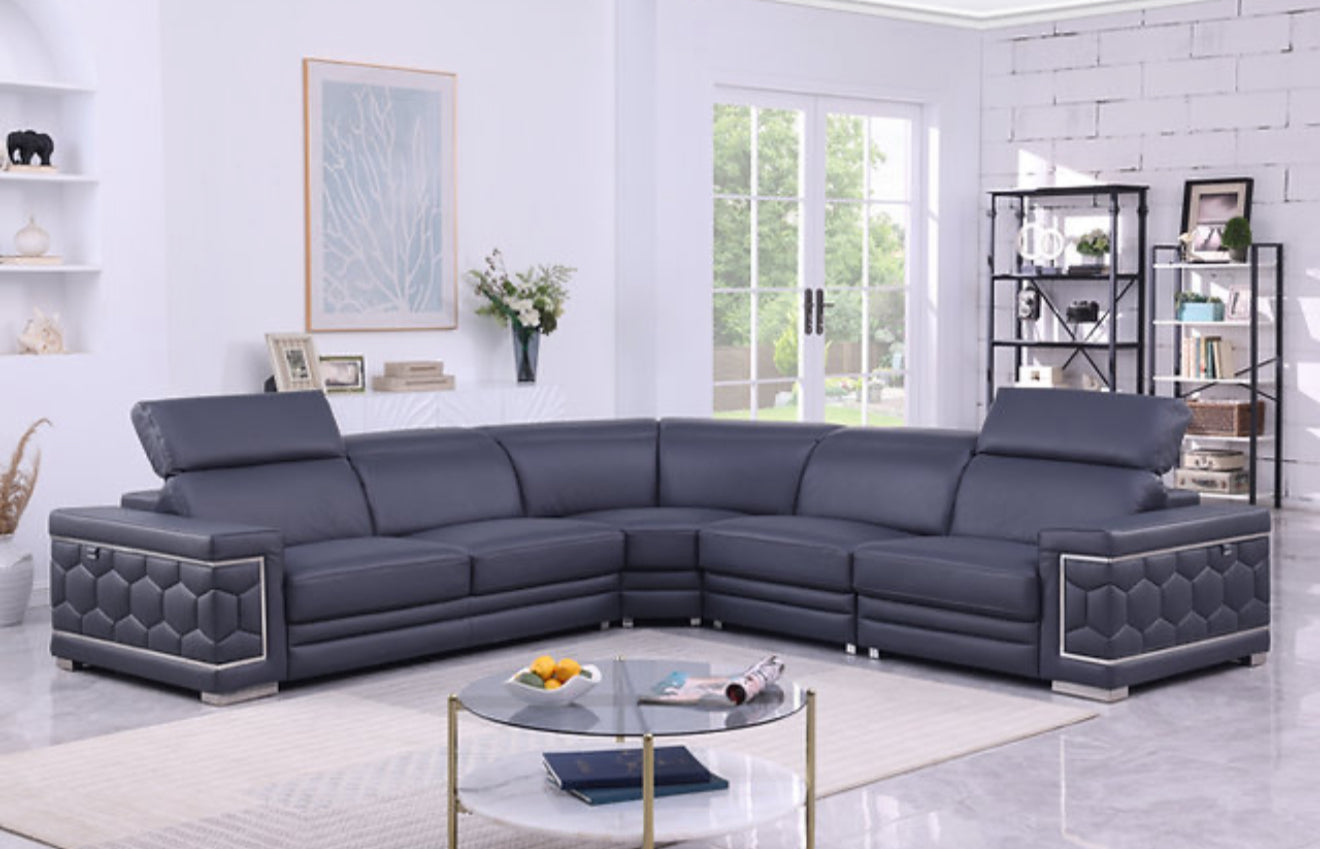 Favo Sectional (D.K. Navy) (NE)