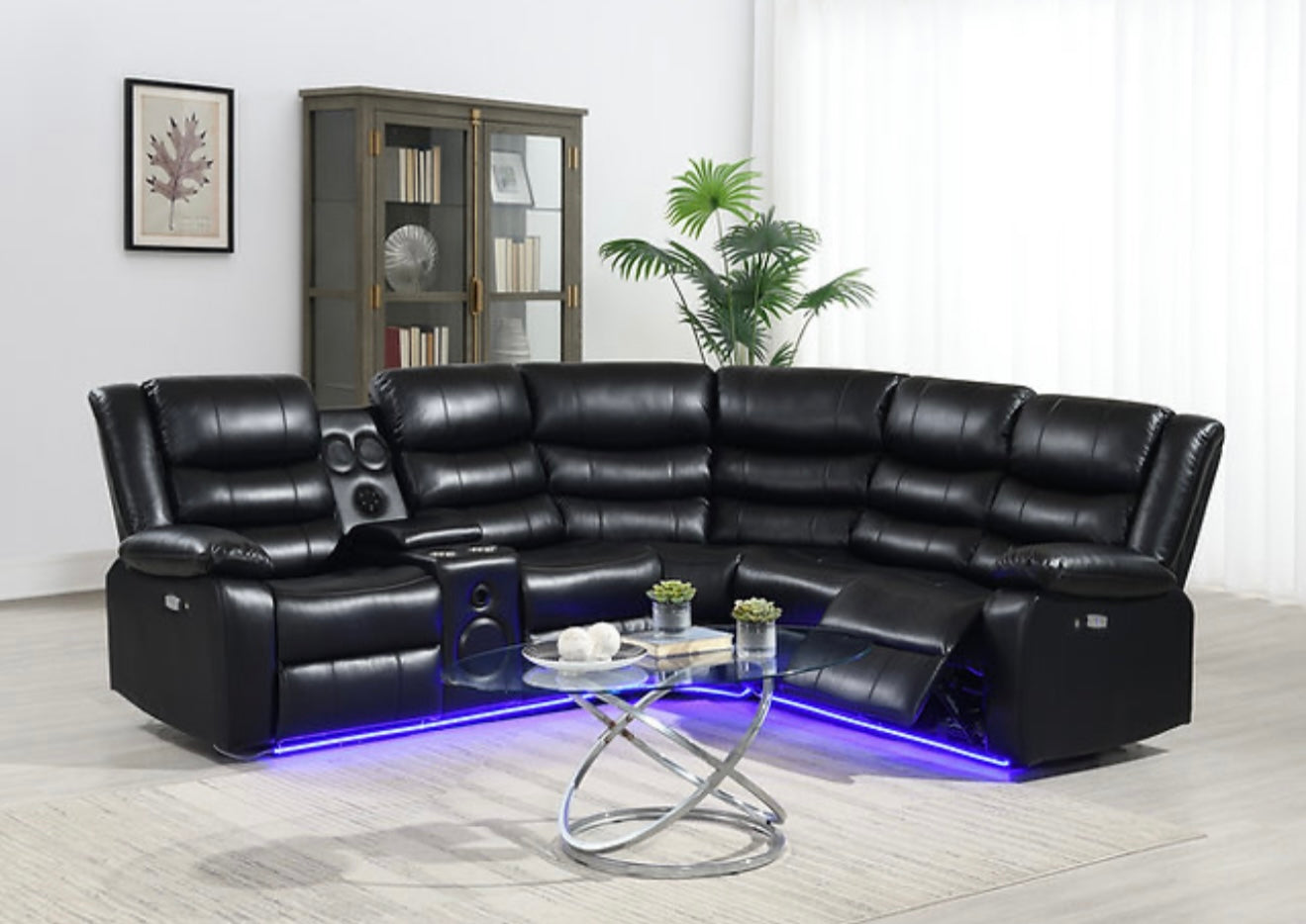 Sonic Sectional (Black) (NE)