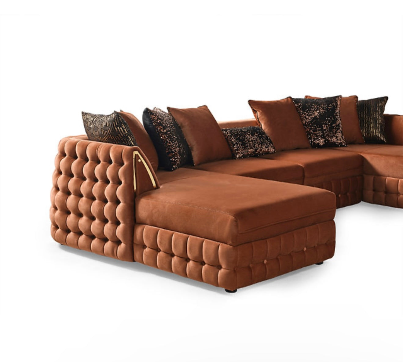 Sicilya Sectional (Rust Orange) (NE)