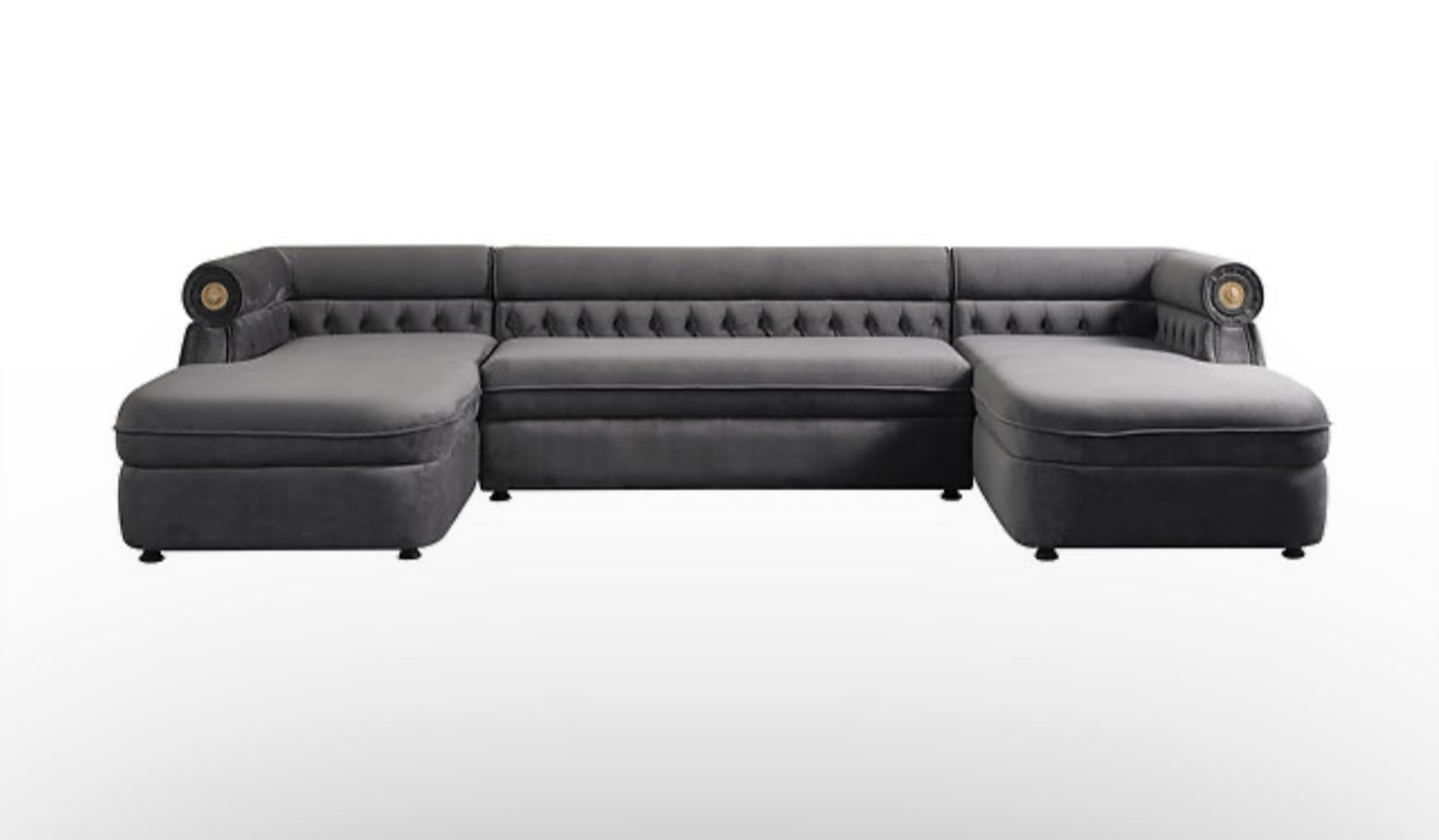 Brooklyn Sectional (Grey) (NE)