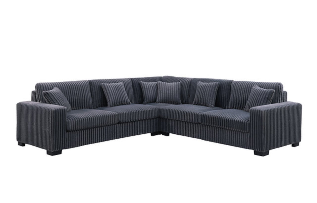 Comfy II 3pcs Sectional (Grey) (NE)