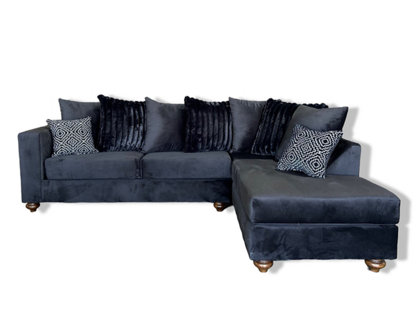 Rivera Sectional (Black) (NE)
