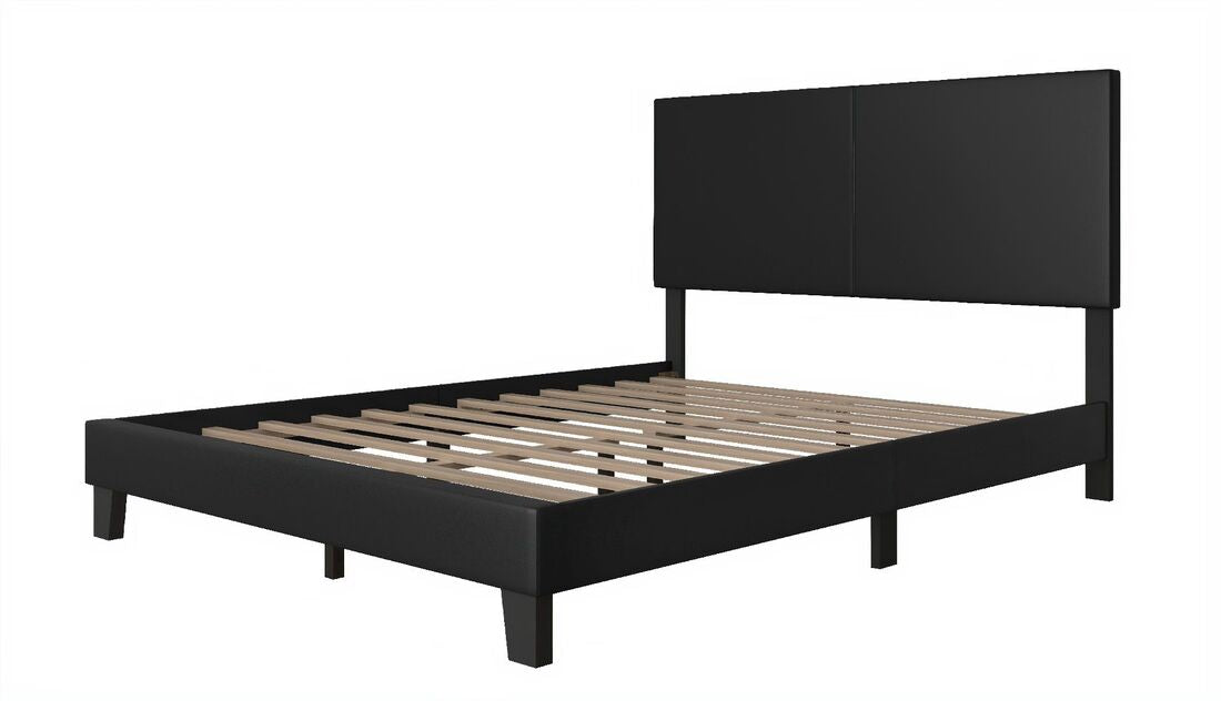 730PU Black Platform Bed - Twin, Full, Queen, King (HH)