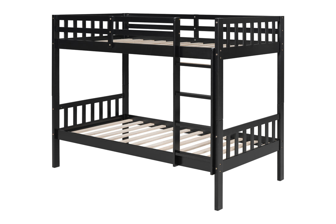 BB12 Twin/Twin Bunk Bed Black (HH)