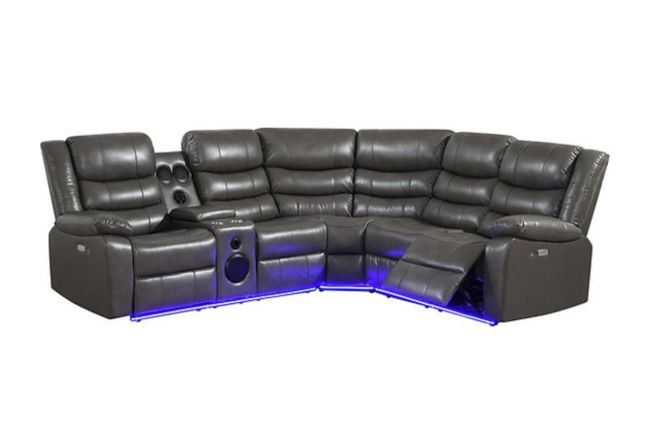 Sonic Sectional (Grey) (NE)