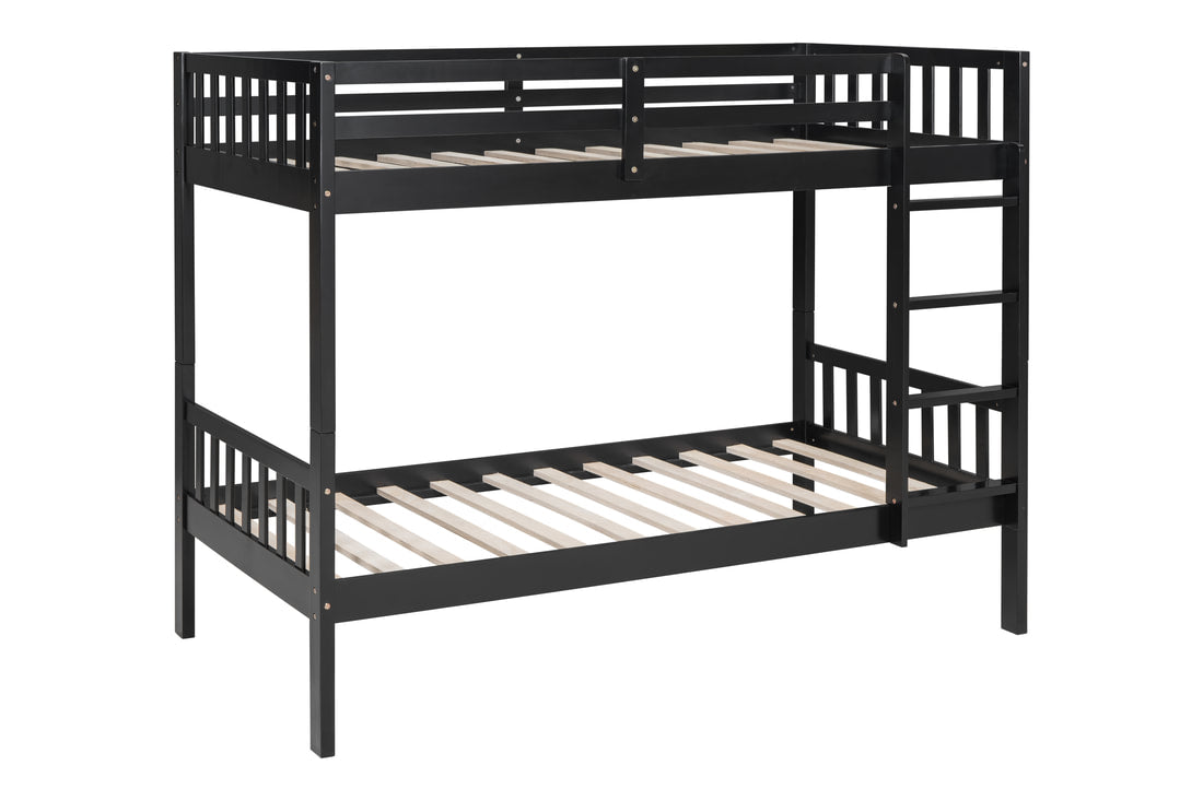 BB12 Twin/Twin Bunk Bed Black (HH)