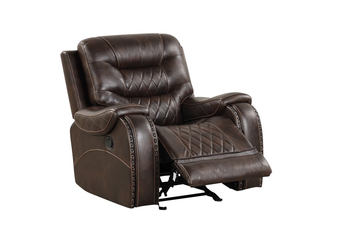 Ashley2002 Brown OVERSIZED 3PC Reclining Set (HH)