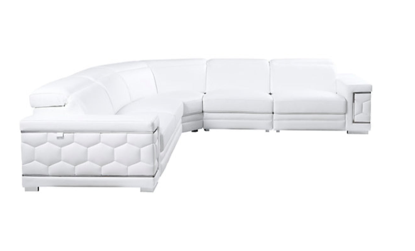 Favo Sectional (White) (NE)