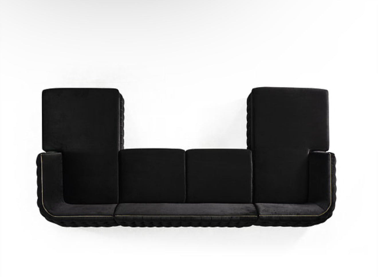 Sicilya Sectional (Black) (NE)