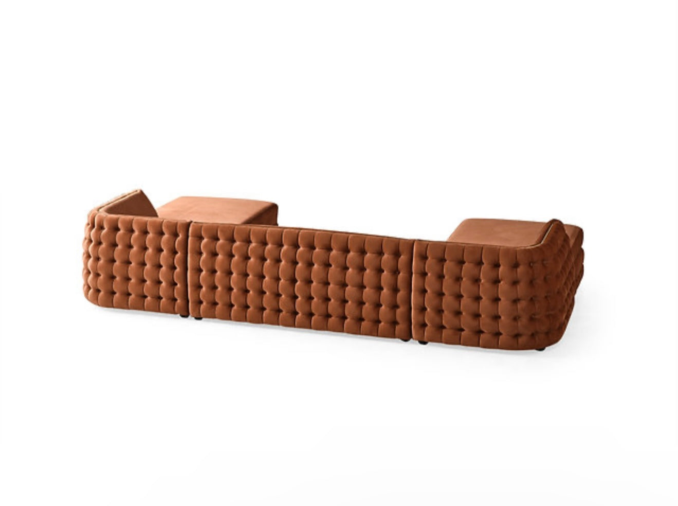 Sicilya Sectional (Rust Orange) (NE)