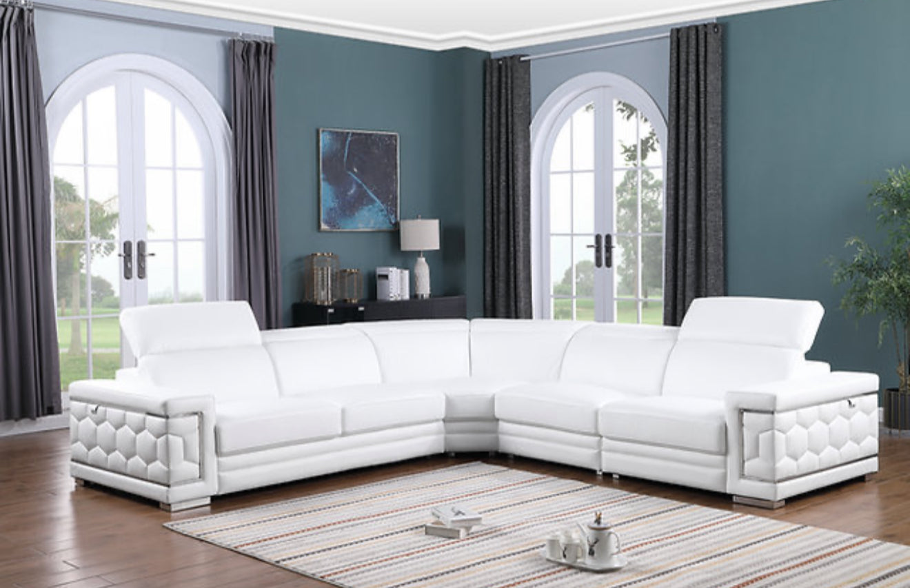 Favo Sectional (White) (NE)