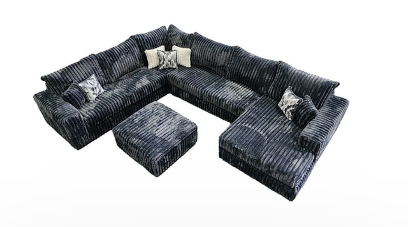 Texan 4pcs Sectional (Grey) (NE)