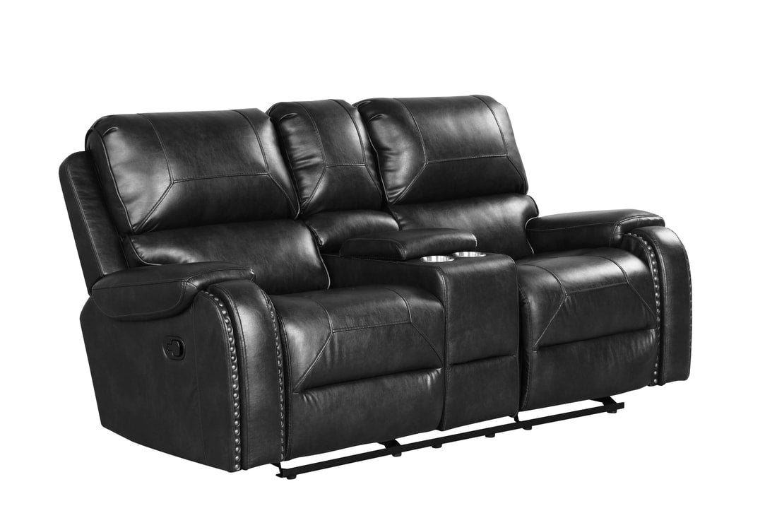 Titan2004-Black OVERSIZED 3pc Reclining Set (HH)