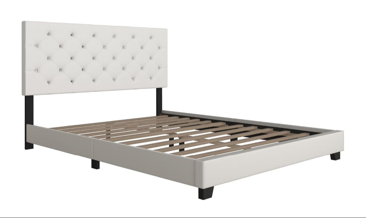 HH20188 - White Platform - Twin, Full, Queen (HH)