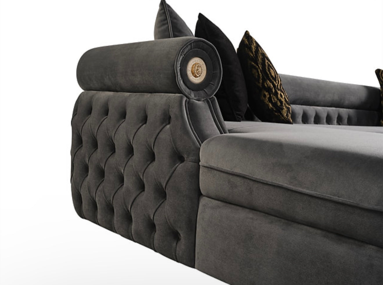 Brooklyn Sectional (Grey) (NE)
