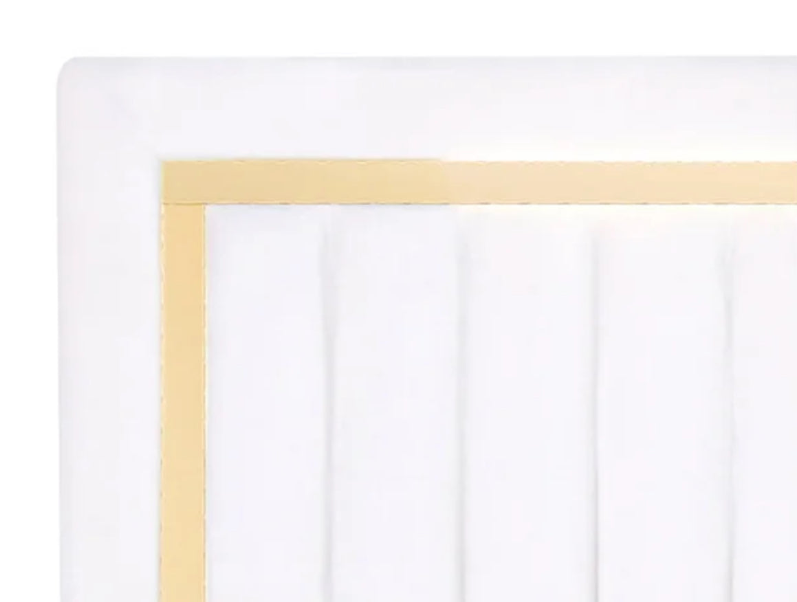 White & Gold Bed (HH)