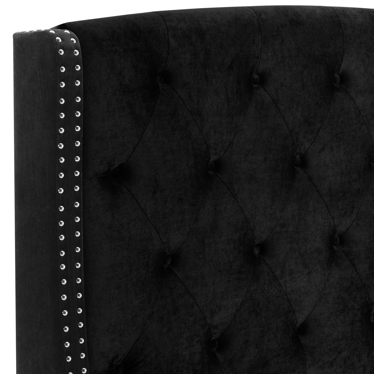 EVA BLACK VELVET BED (CM)