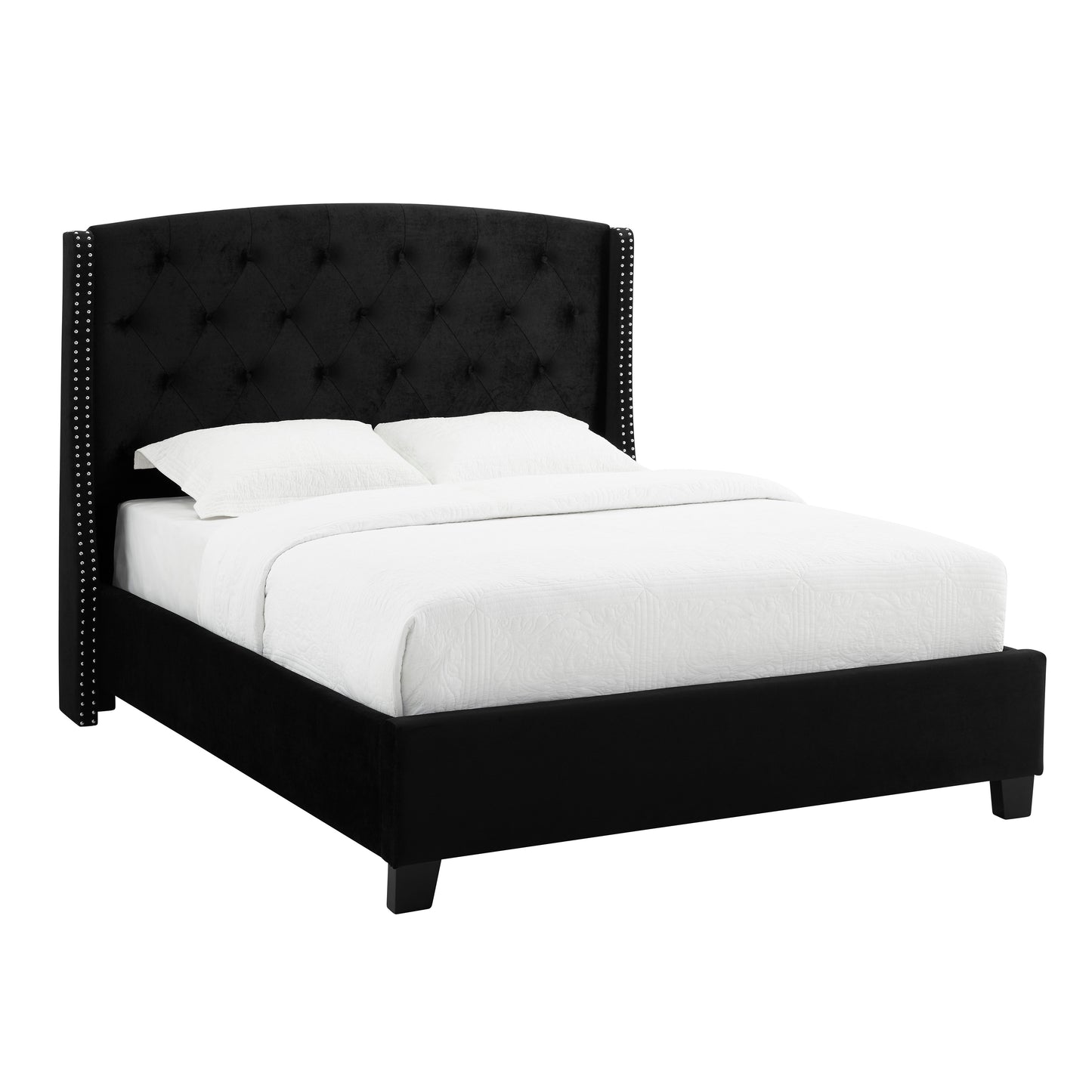 EVA BLACK VELVET BED (CM)