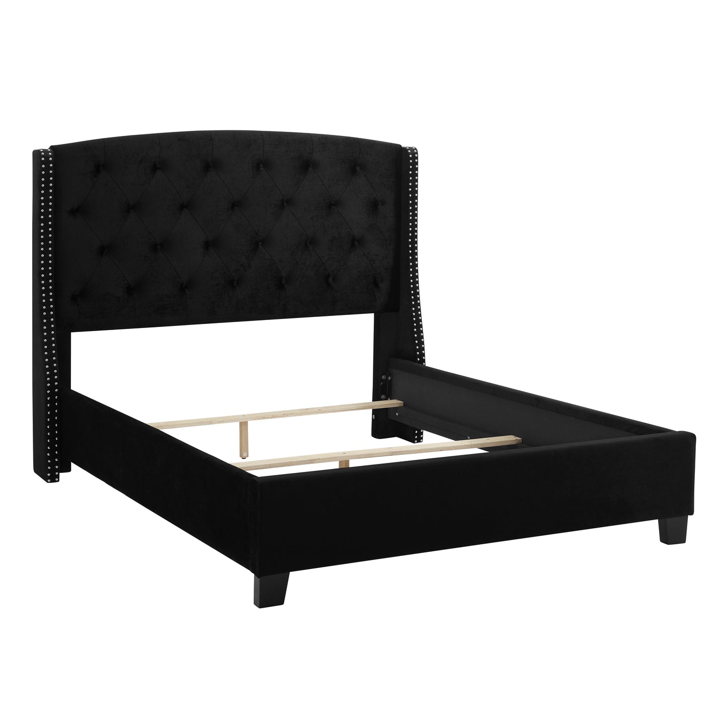 EVA BLACK VELVET BED (CM)
