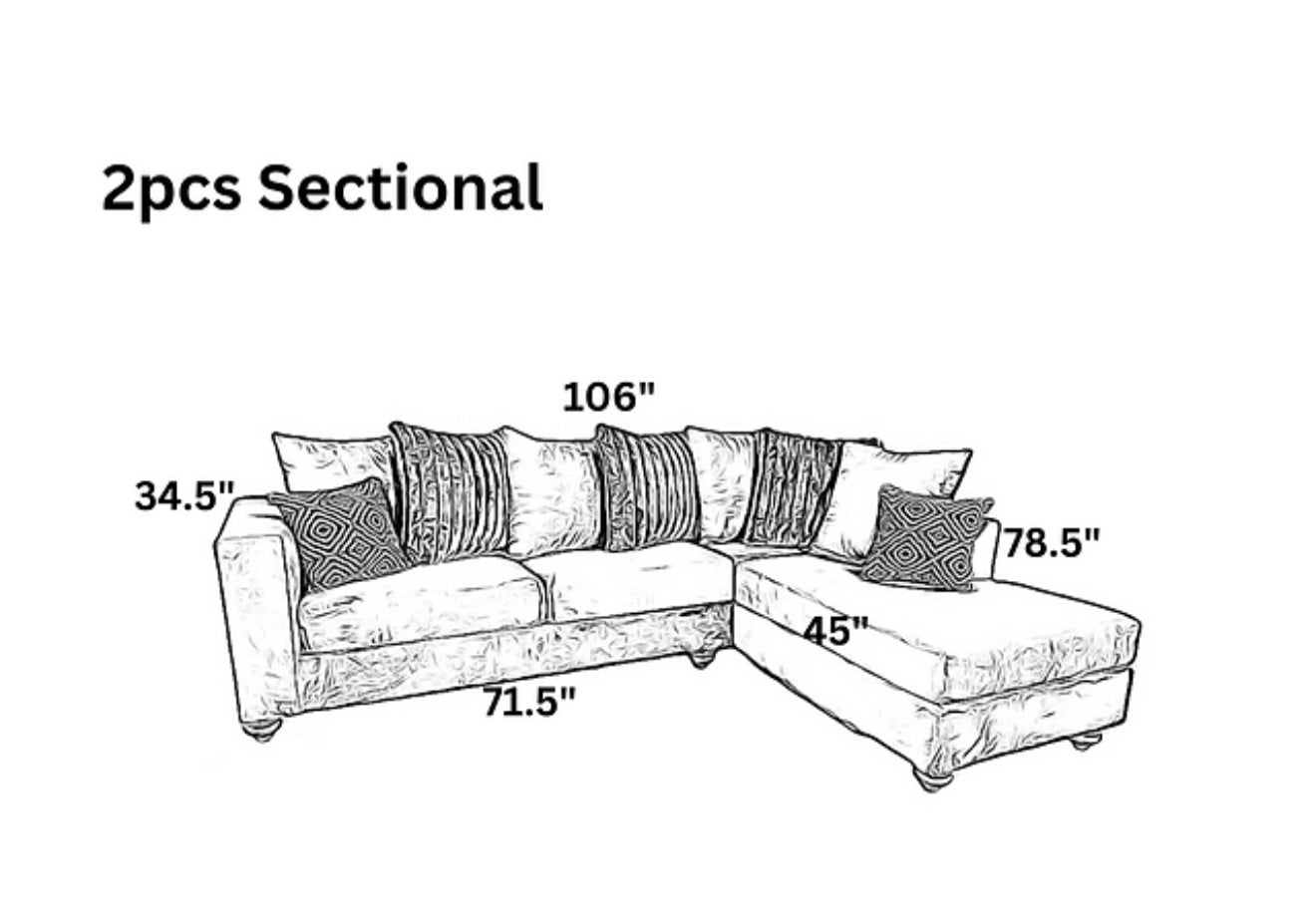Silver Sectional (NE)