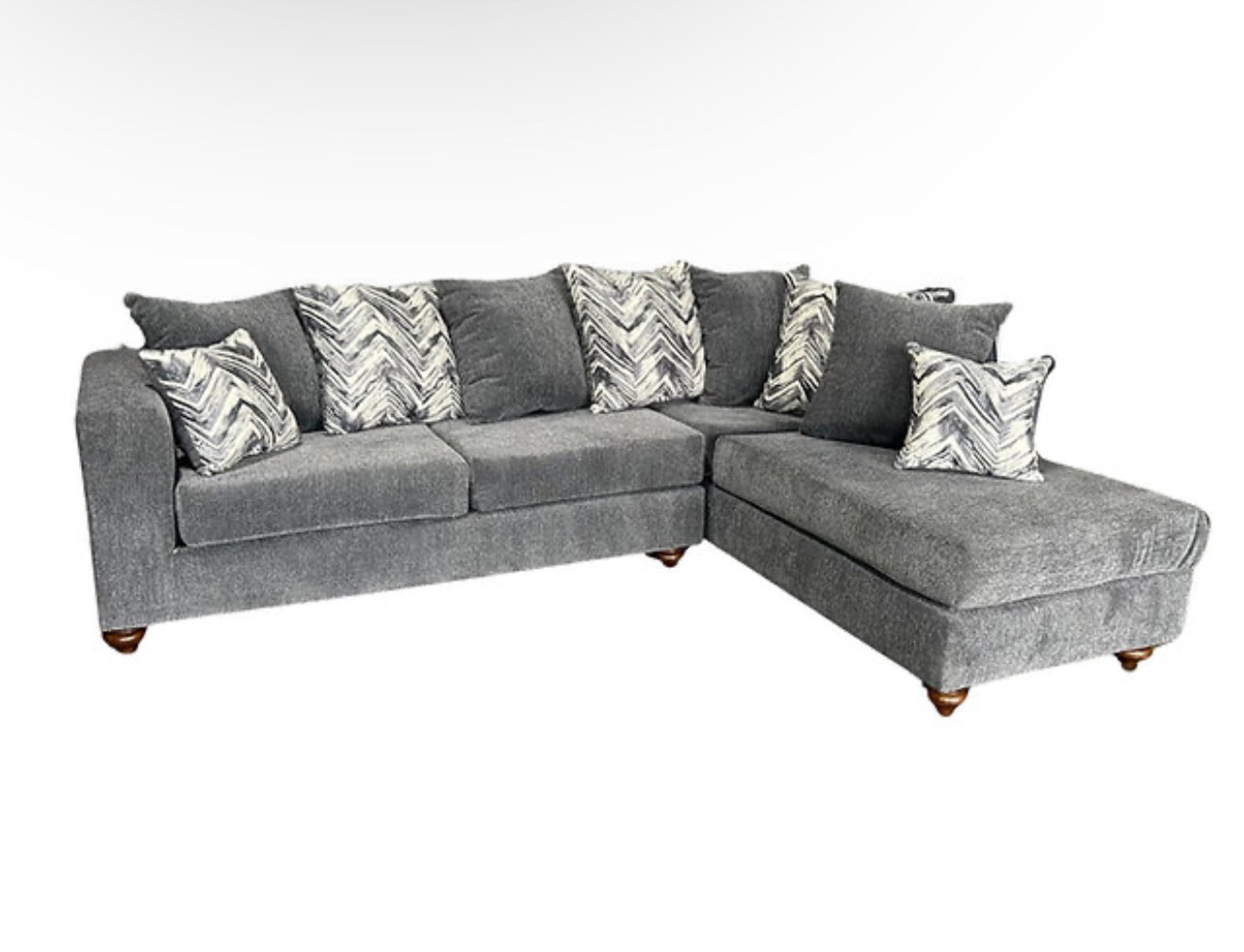 Zander Sectional (Grey) (NE)