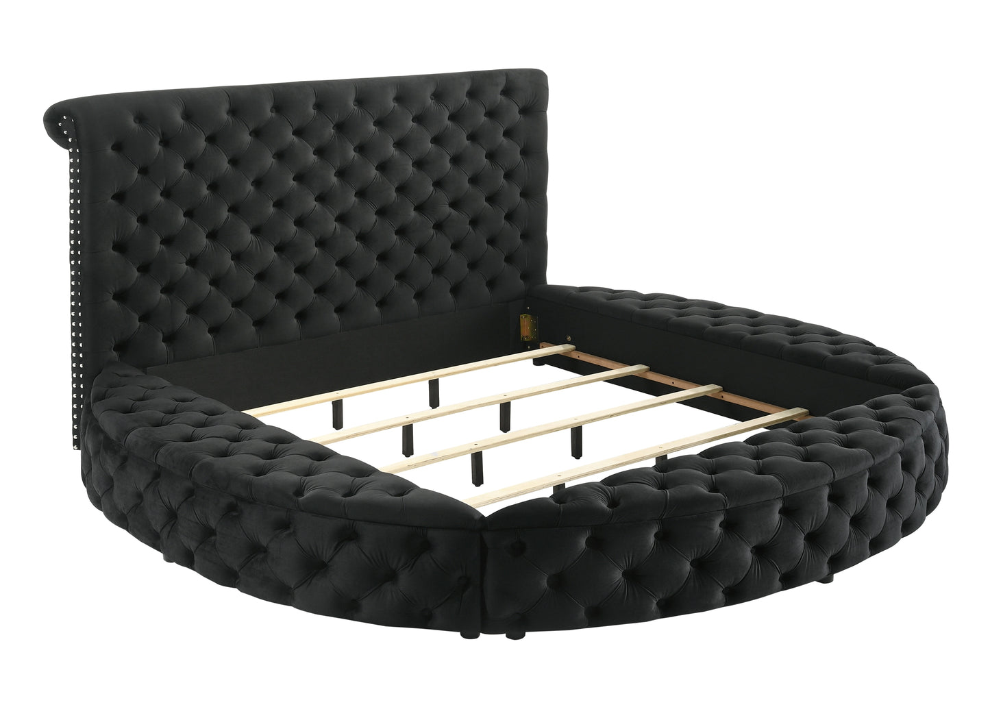 BRIGITTE STORAGE BED FRAME (BLACK) (CM)